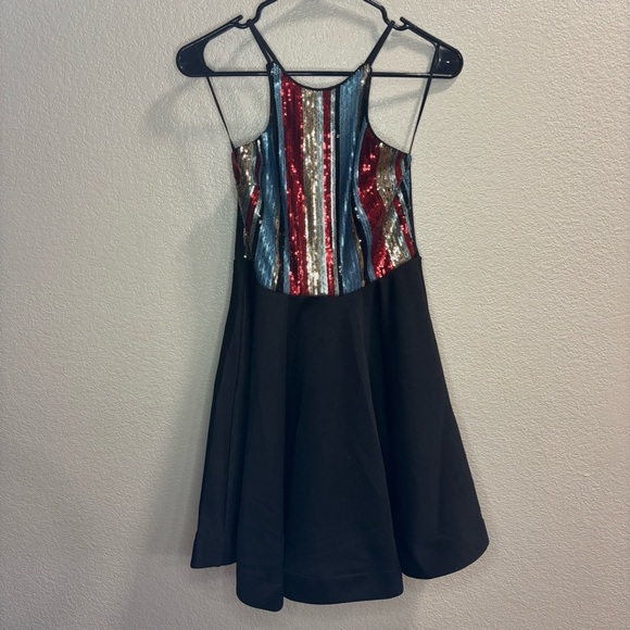 Pink Owl Sequin Party Dress - Picture 1 of 4